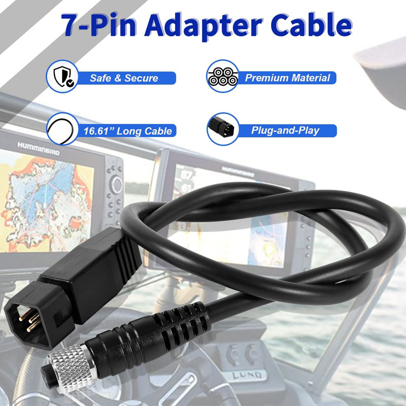 Fish Finder Cable - Câble adaptateur universel pour transducteur sonar,