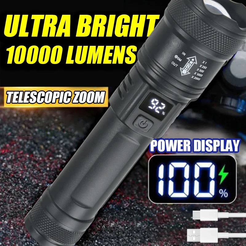 Fish Finder Battery - Lampe de poche LED avec affichage