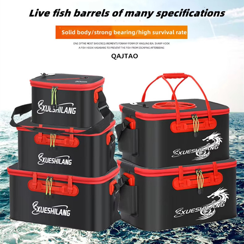 Fish Finder Case - Seau de pêche pliant et épais,