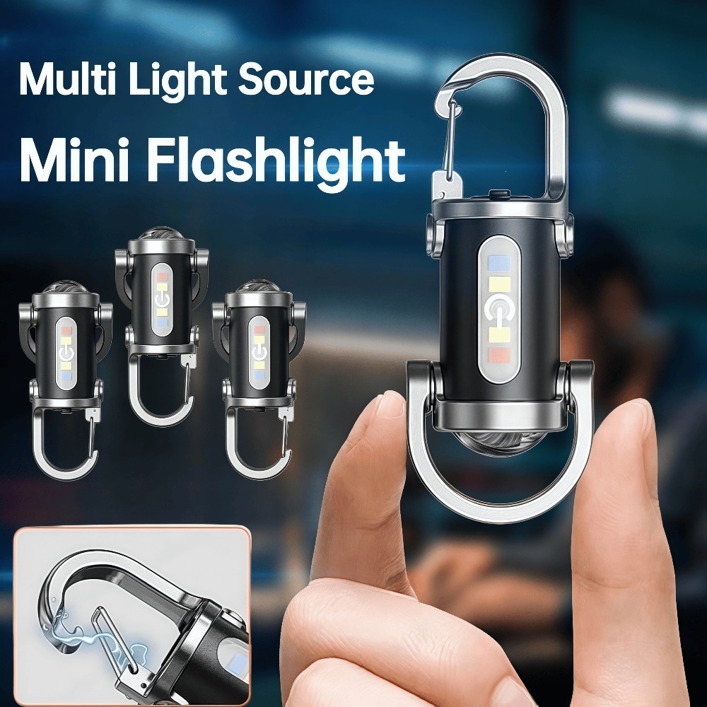 Fishing Light - Lampe de poche portable pour porte-clés,