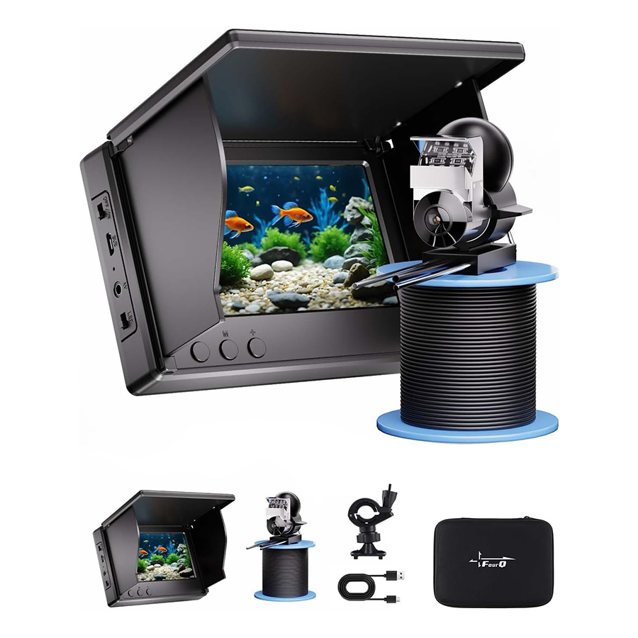 Fish Finder Portable - FOURQ Détecteur de poissons portable 1080P