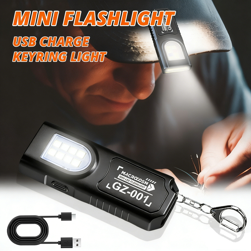 Fishing Light - Lampe torche LED porte-clés rechargeable par