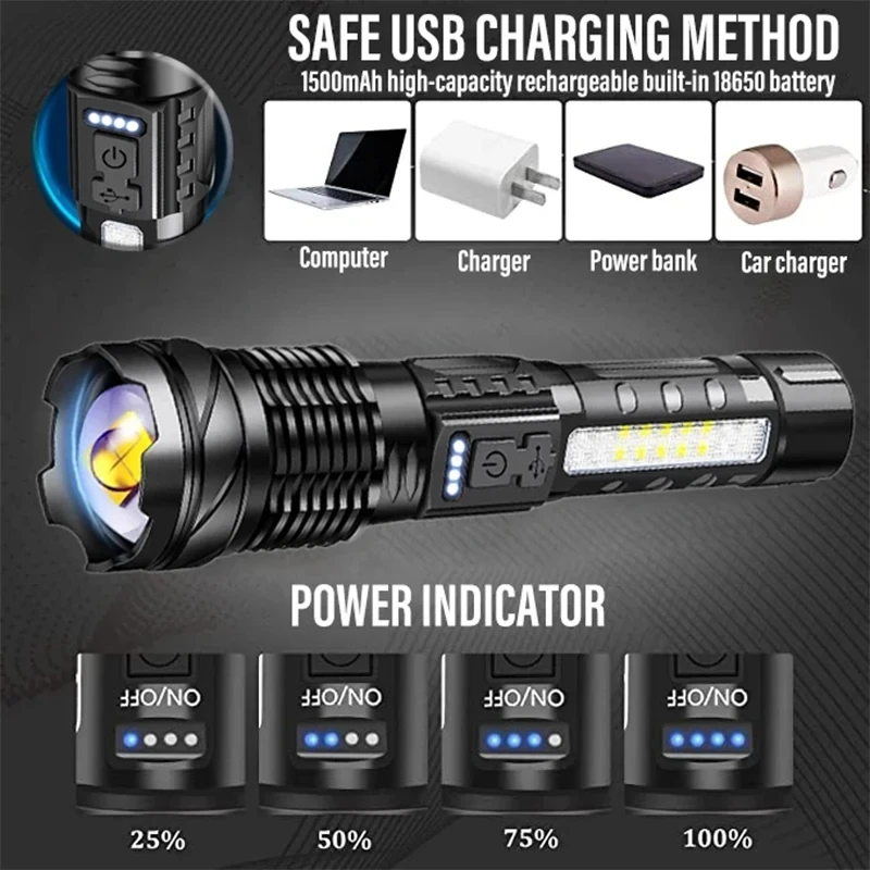 Lampe de poche LED puissante,  - Fishing Light avis et prix